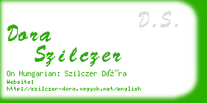 dora szilczer business card